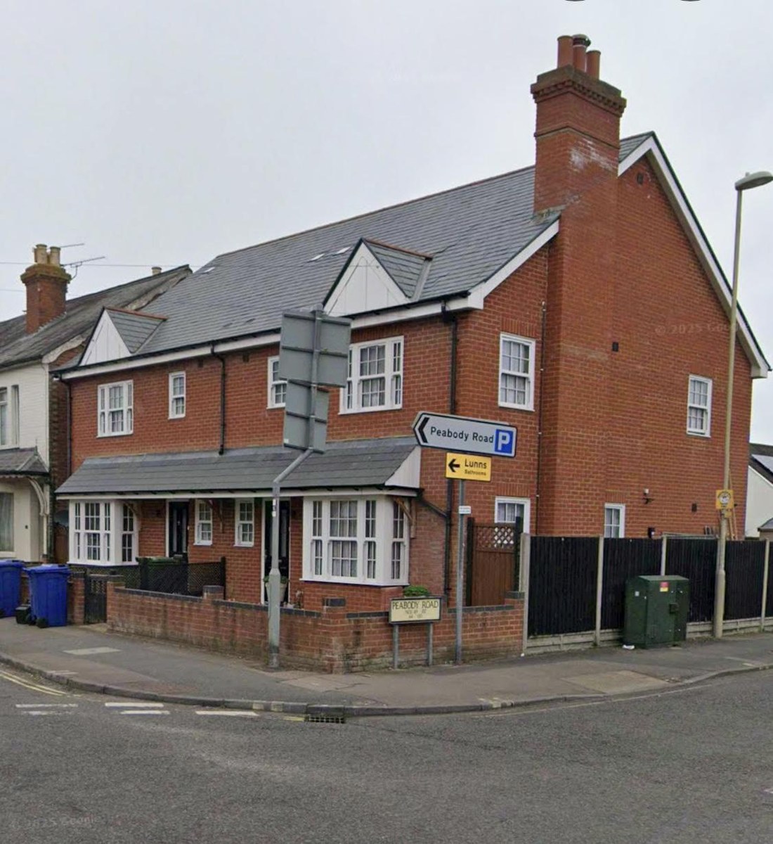 Completed semi-detached new build homes